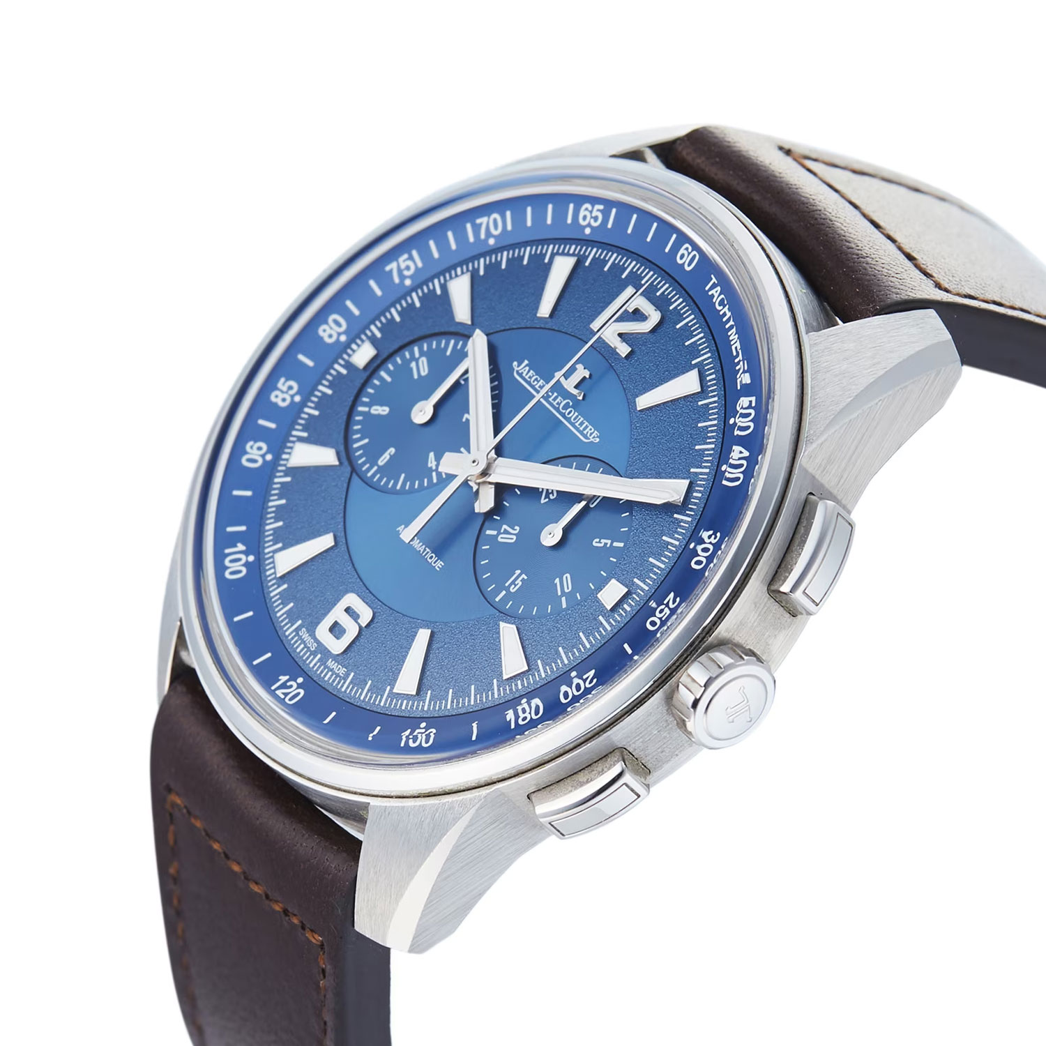 Jaeger-LeCoultre Polaris Chronograph Blue Steel Mens Watch - Image 2